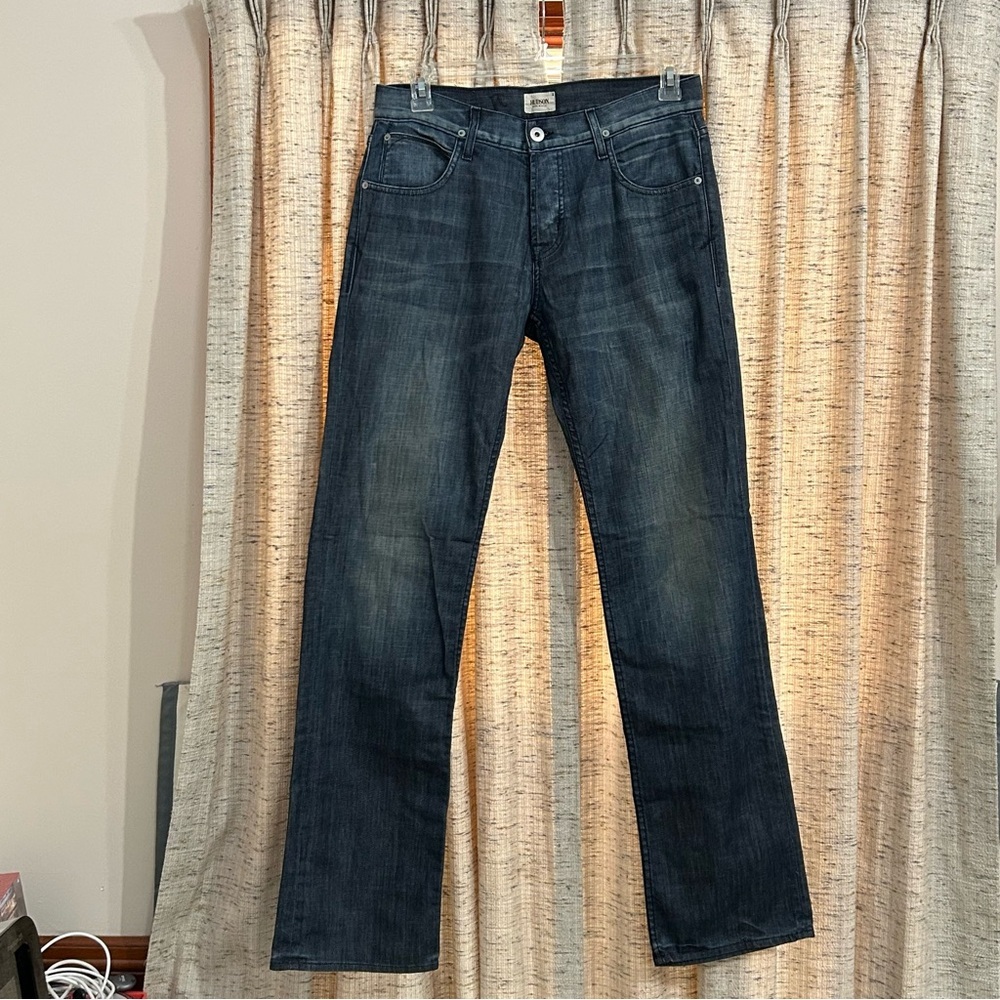 Hudson Jeans Flap Pocket Button Fly Straight Leg Jeans - 30 x 35
